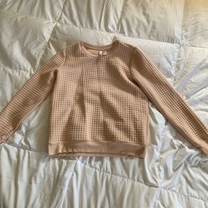 Like New: Blush Quilted Sweatshirt